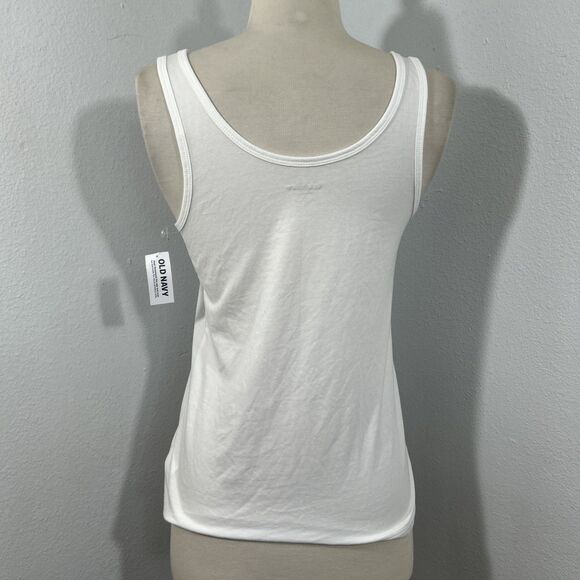Old Navy Tank Top Womens S White Minimalist Feminine Summer Capsule‎ - Picture 3 of 8